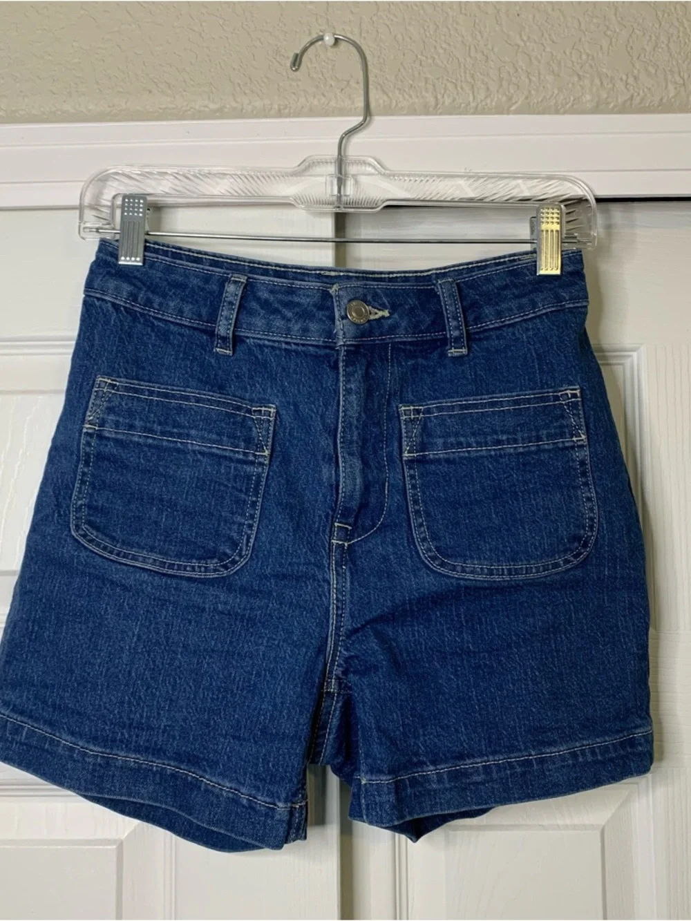 Free Assembly High-Rise Denim Shorts - Picture 6 of 7